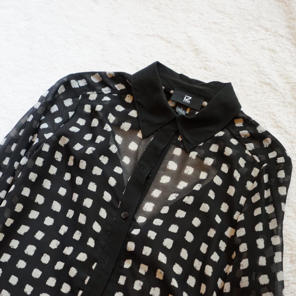 Sheer Business Long Sleeve Top